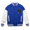 Homme Vancouver Logo Wool & Leather Varsity Jacket