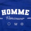 Homme Vancouver Logo Wool & Leather Varsity Jacket