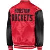 Houston Rockets Starter The Enforcer Satin Varsity Jacket