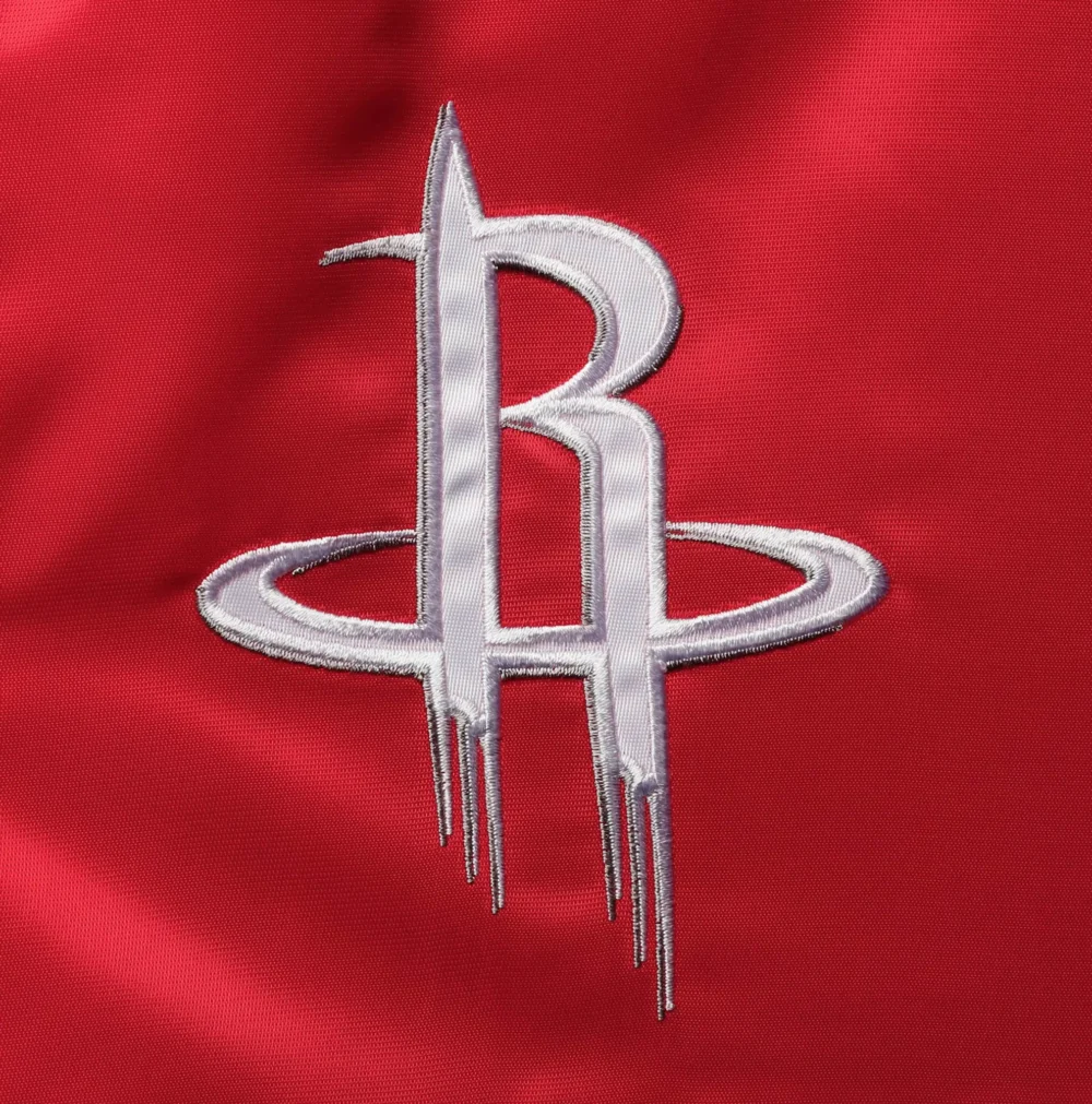 Houston Rockets Starter The Enforcer Satin Varsity Jacket