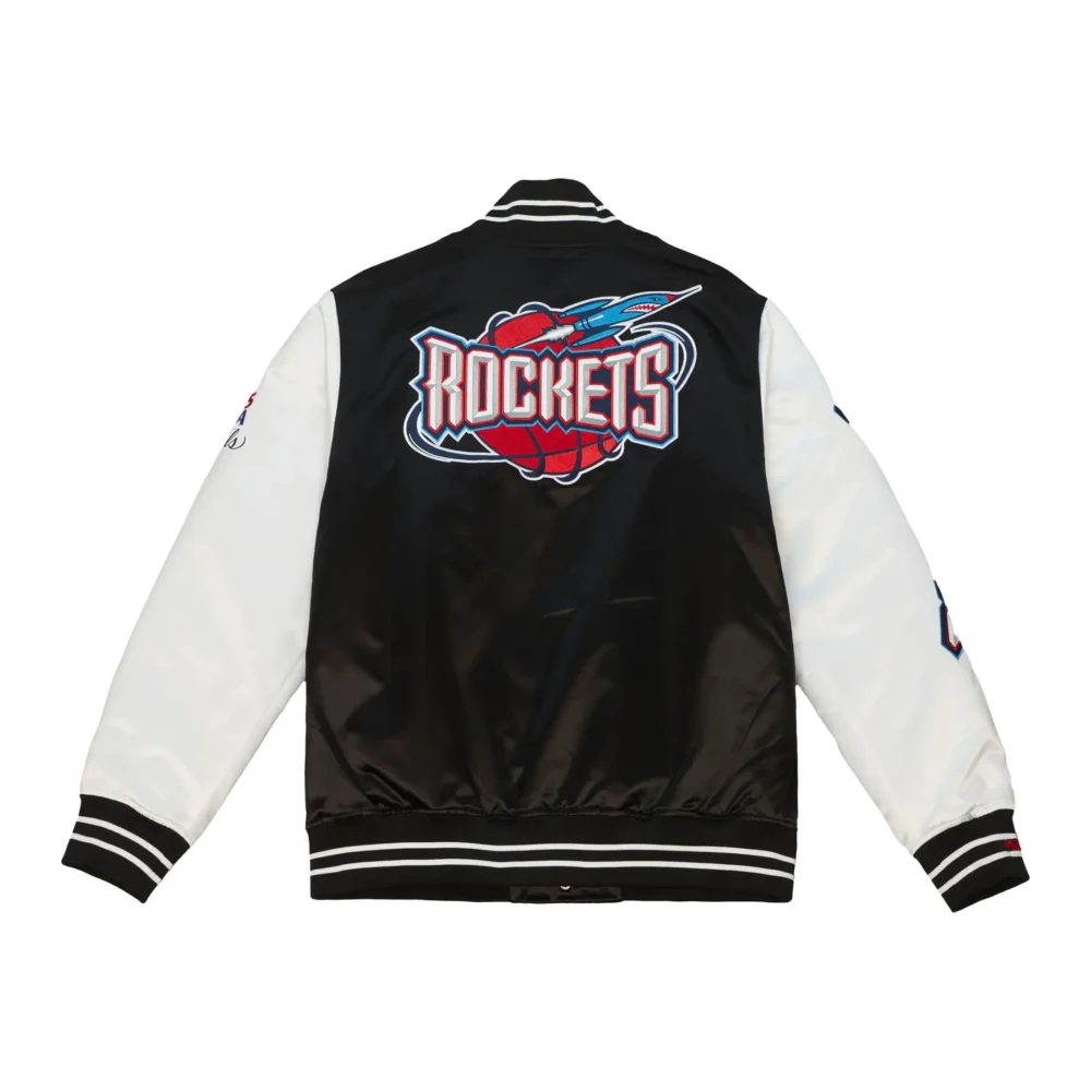 Houston Rockets Team Origins Satin Varsity Jacket