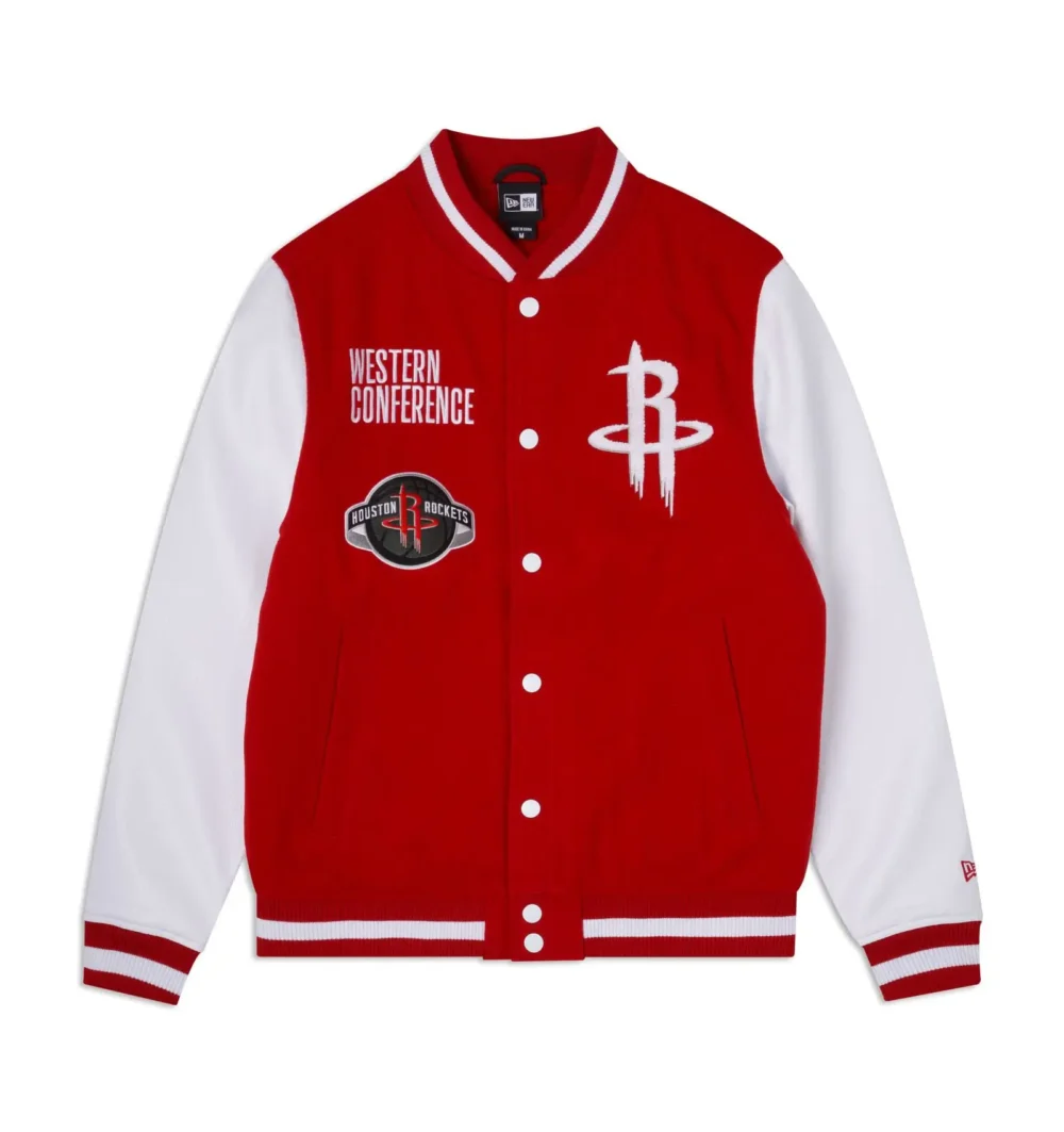 Houston Rockets Western Conference Wool Varsity Jacket