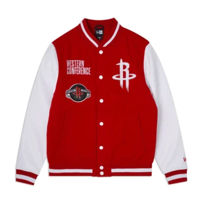 Houston Rockets Western Conference Wool Varsity Jacket