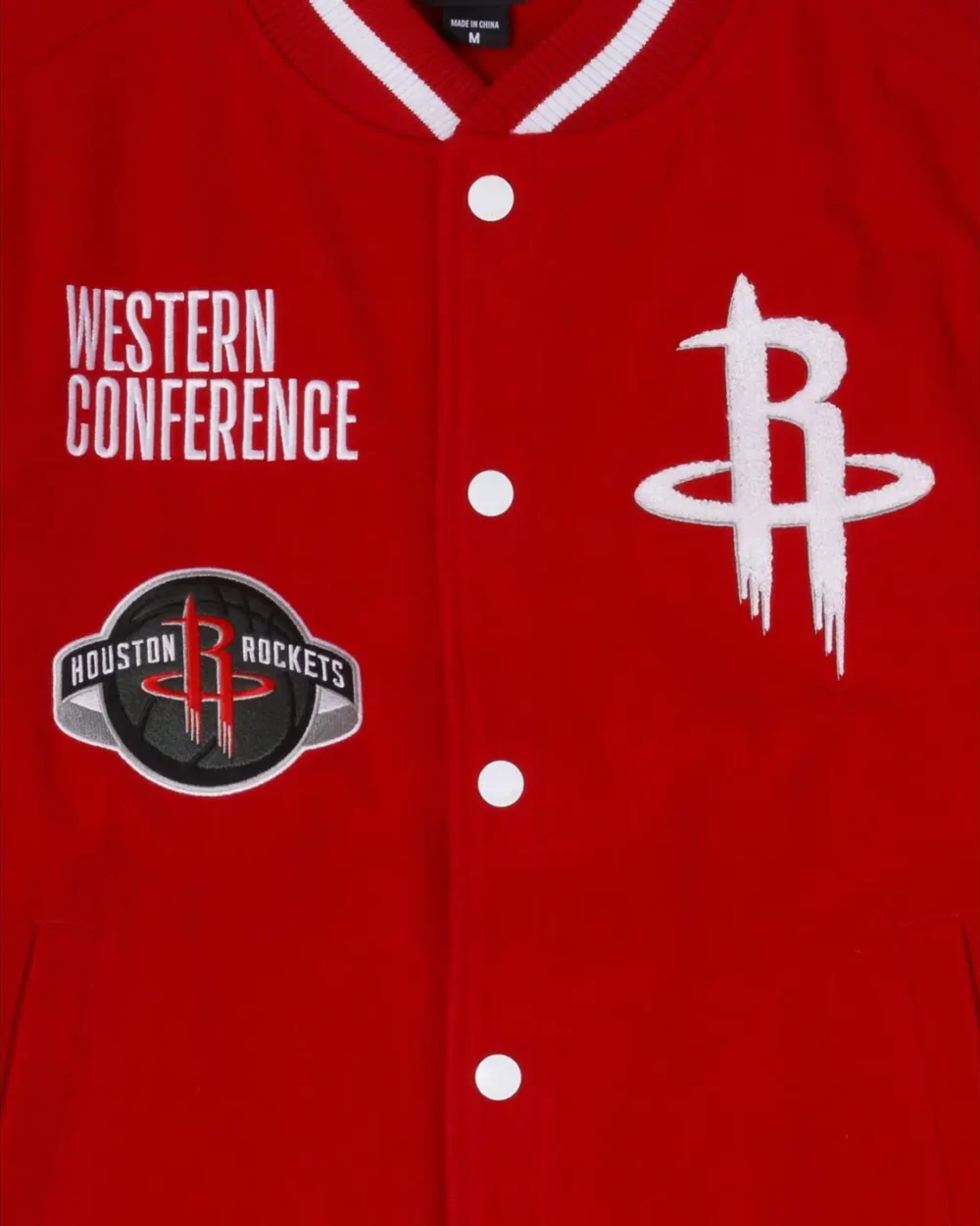 Houston Rockets Western Conference Wool Varsity Jacket