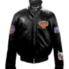 Jeff Hamilton New York Knicks Full Black Leather Jacket