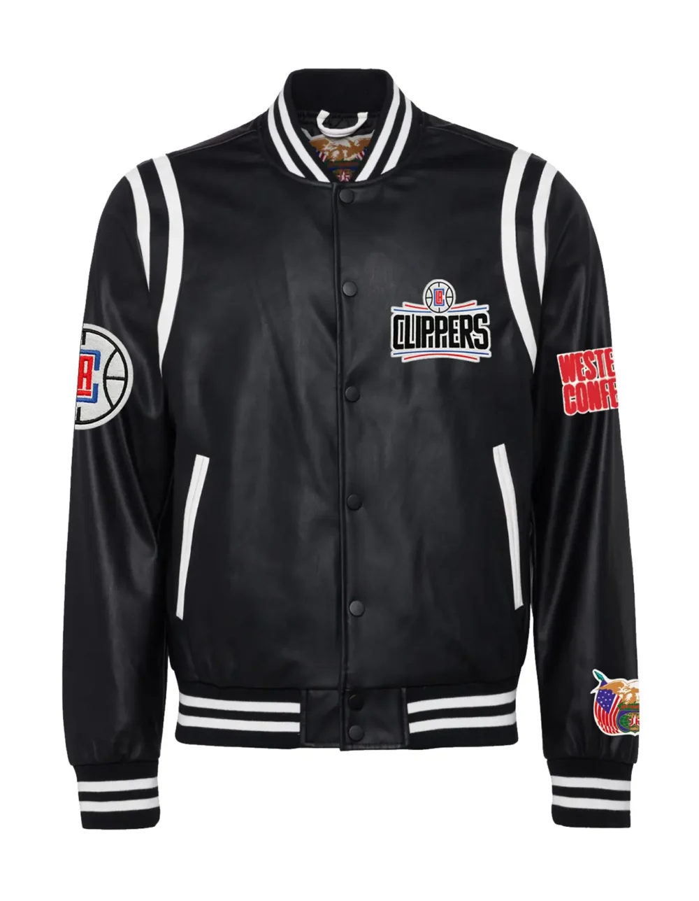 Jeff Hamilton X Los Angeles Clippers Vegan Leather Jacket