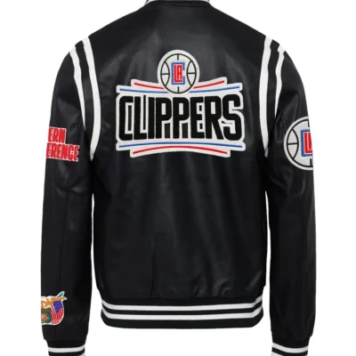 Jeff Hamilton X Los Angeles Clippers Vegan Leather Jacket