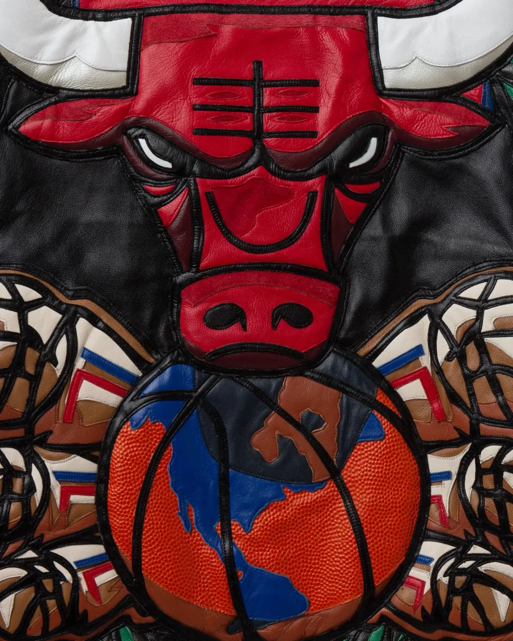 Jeff Hamilton Chicago Bulls Three Peat Leather Jacket