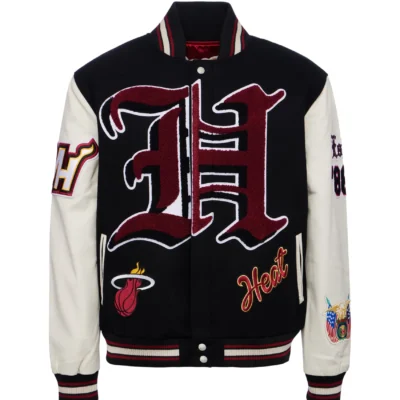 Jeff Hamilton X Miami Heat Block Letter Varsity Jacket