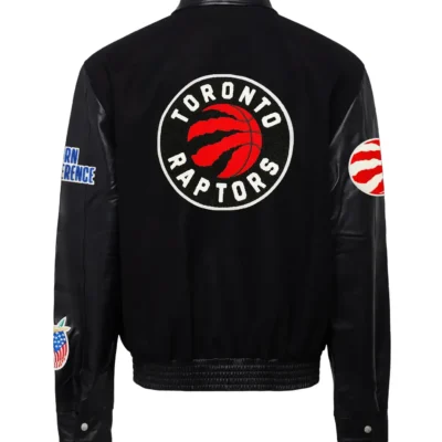 Jeff Hamilton X Toronto Raptors Wool & Leather Jacket