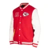 Kansas City Chiefs New Era Third Down Wool & Leather Varsity Jacket