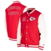 Kansas City Chiefs New Era Third Down Wool & Leather Varsity Jacket