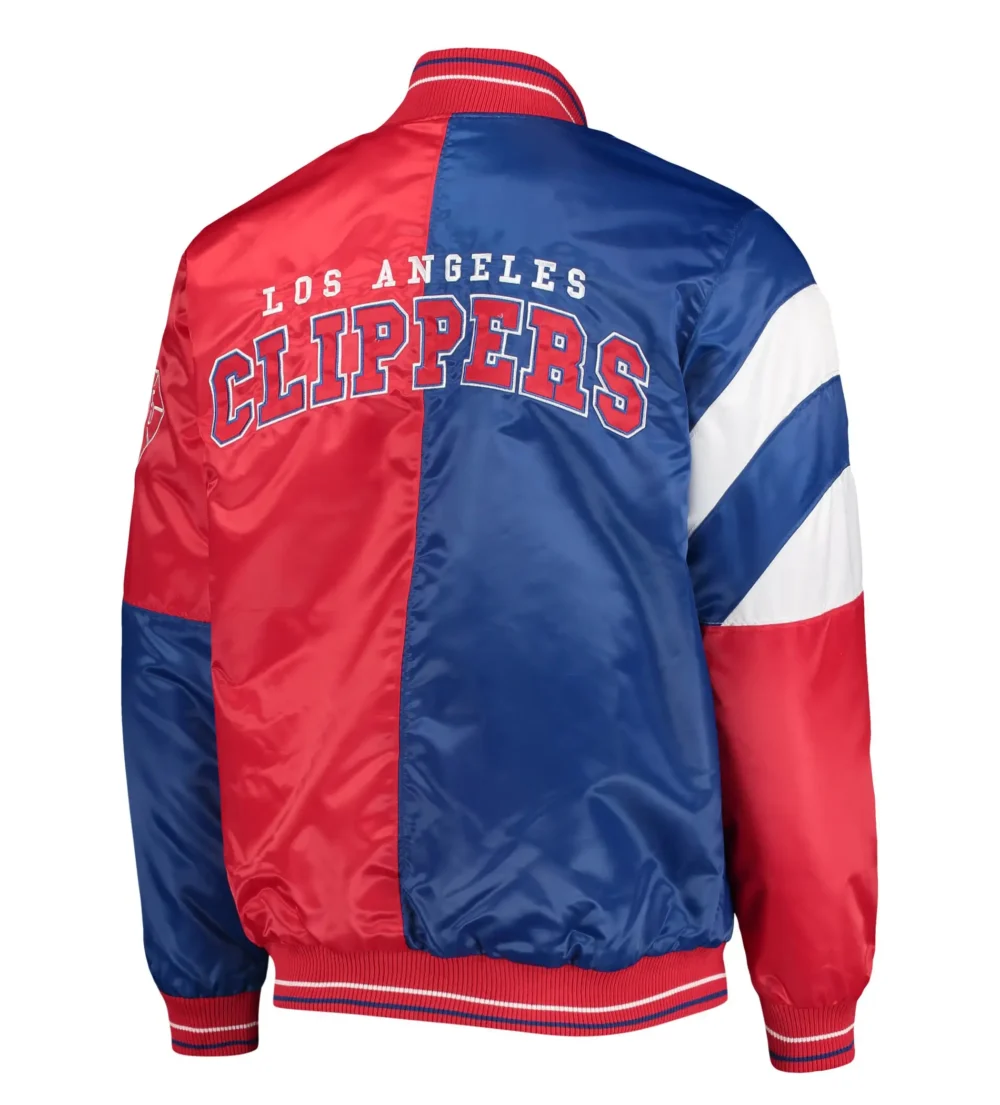 LA Clippers Starter Leader Color Satin Varsity Jacket