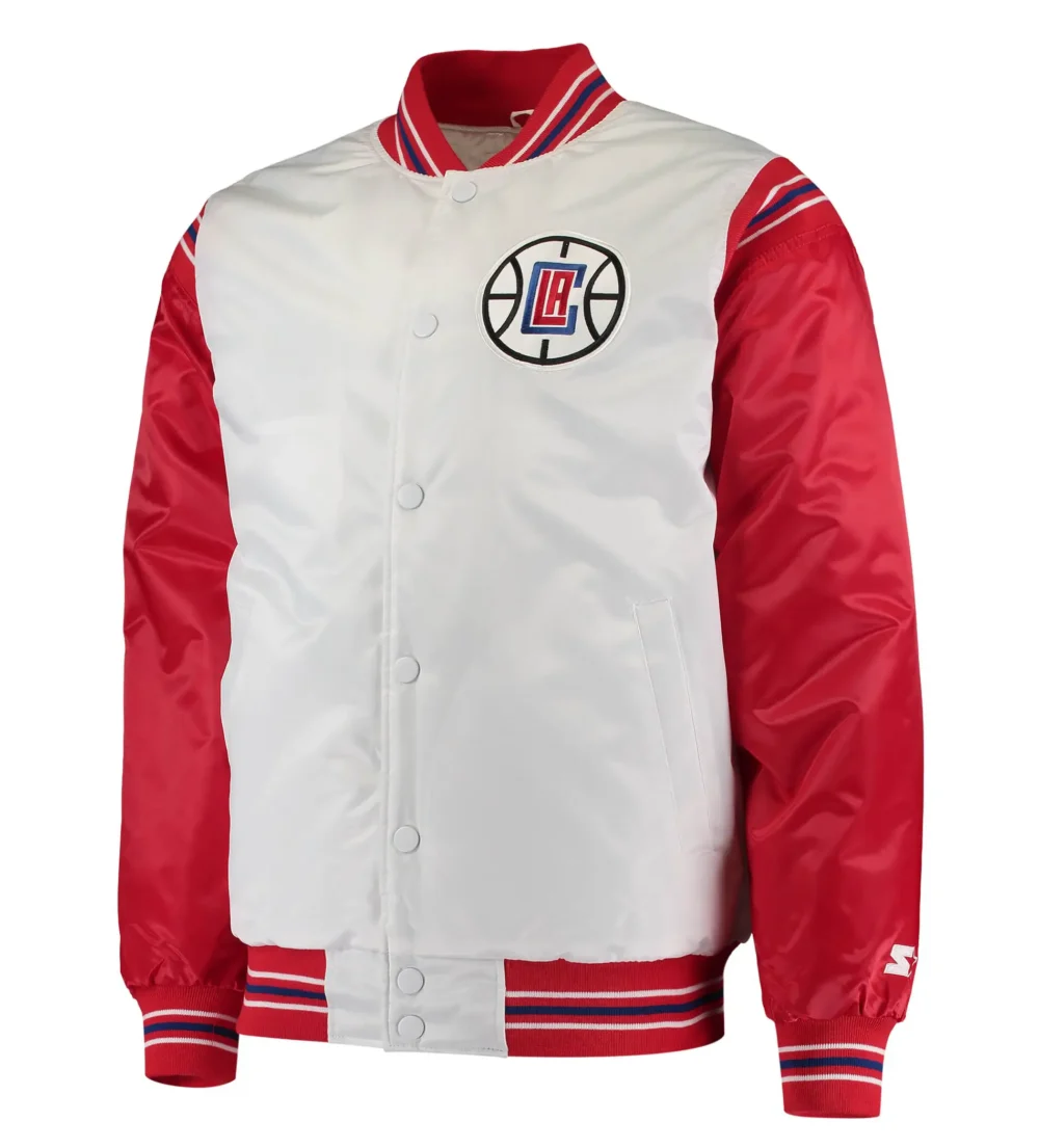 LA Clippers Starter Renegade Satin Varsity Jacket