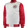 LA Clippers Starter Renegade Satin Varsity Jacket