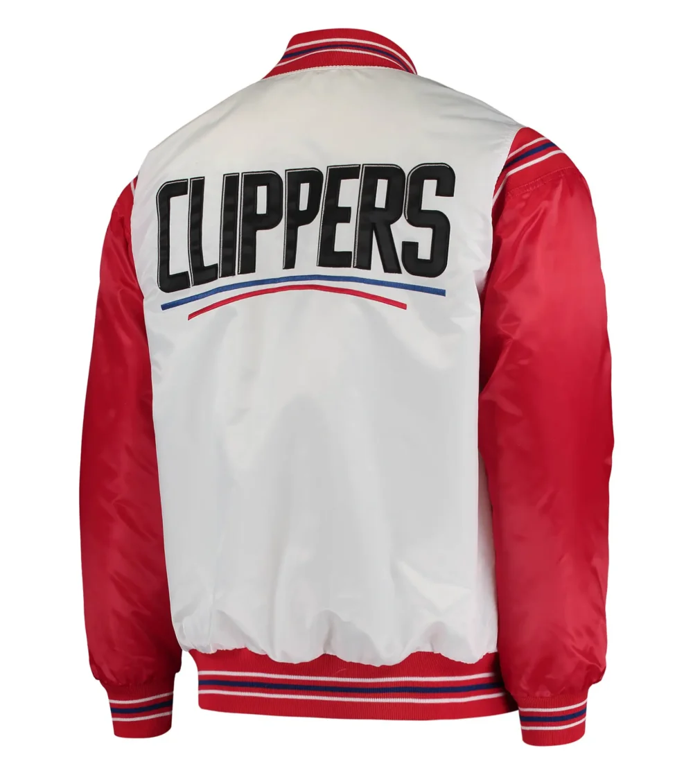 LA Clippers Starter Renegade Satin Varsity Jacket