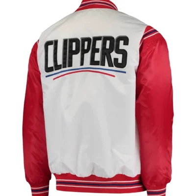 LA Clippers Starter Renegade Satin Varsity Jacket