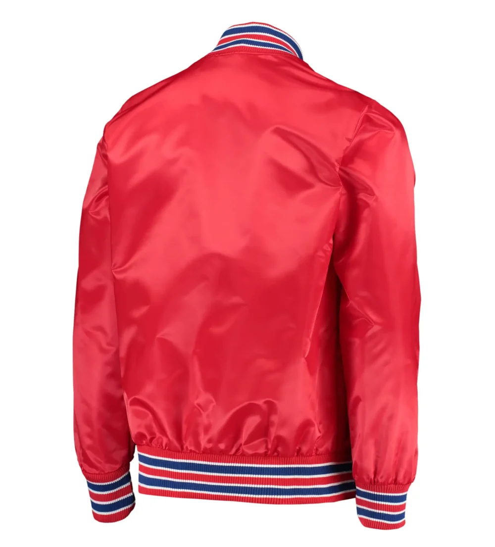 LA Clippers Starter The Diamond Classic Satin Varsity Jacket