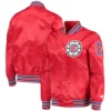 LA Clippers Starter The Diamond Classic Satin Varsity Jacket