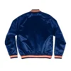 Chicago Bears Lightweight Blue Satin Varsity Jacket