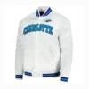 Charlotte Hornets Classics White Varsity Jacket