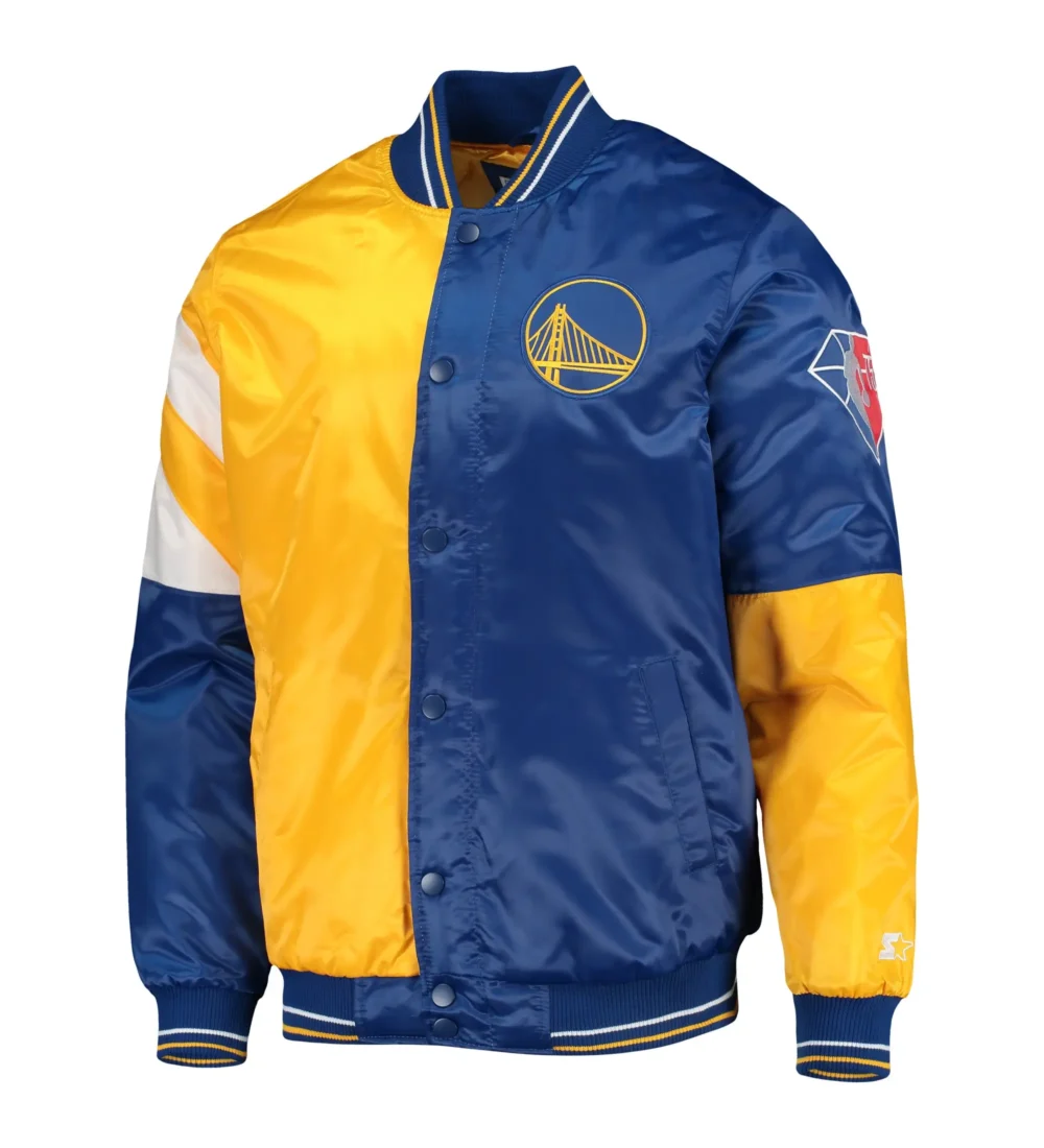 Men’s Golden State Warriors Starter Leader Satin Jacket