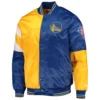 Men’s Golden State Warriors Starter Leader Satin Jacket