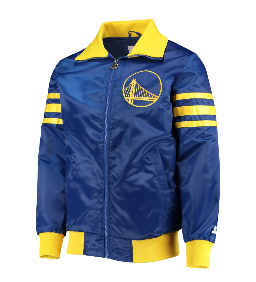 Men’s Golden State Warriors Starter Royal Varsity Jacket