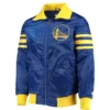 Men’s Golden State Warriors Starter Royal Varsity Jacket