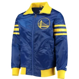 Men’s Golden State Warriors Starter Royal The Captain II Varsity Jacket