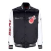 Miami Heat The Finals Black Satin Varsity Jacket