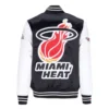 Miami Heat The Finals Black Satin Varsity Jacket