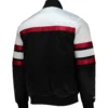 Miami Heat Hardwood Classics Script Satin Varsity Jacket