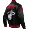 Miami Heat Pro Standard City Edition Satin Varsity Jacket