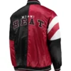 Miami Heat Starter Leader Block Satin Varsity Jacket