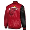 Miami Heat Starter Fast Break Satin Varsity Jacket