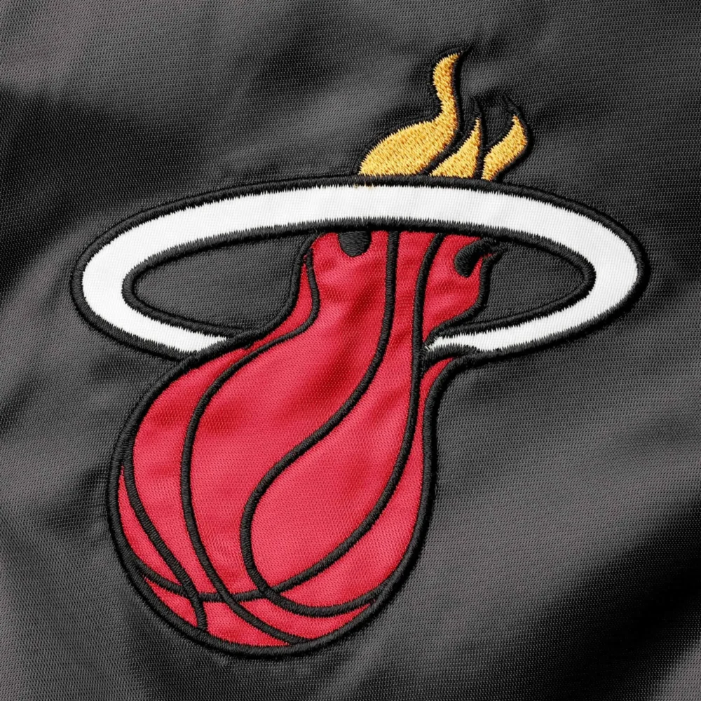 Miami Heat Starter The Enforcer Satin Varsity Jacket