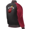 Miami Heat Starter Youth Raglan Multi Colored Varsity Jacket