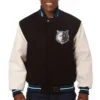 Minnesota Timberwolves Wool & Leather Jacket