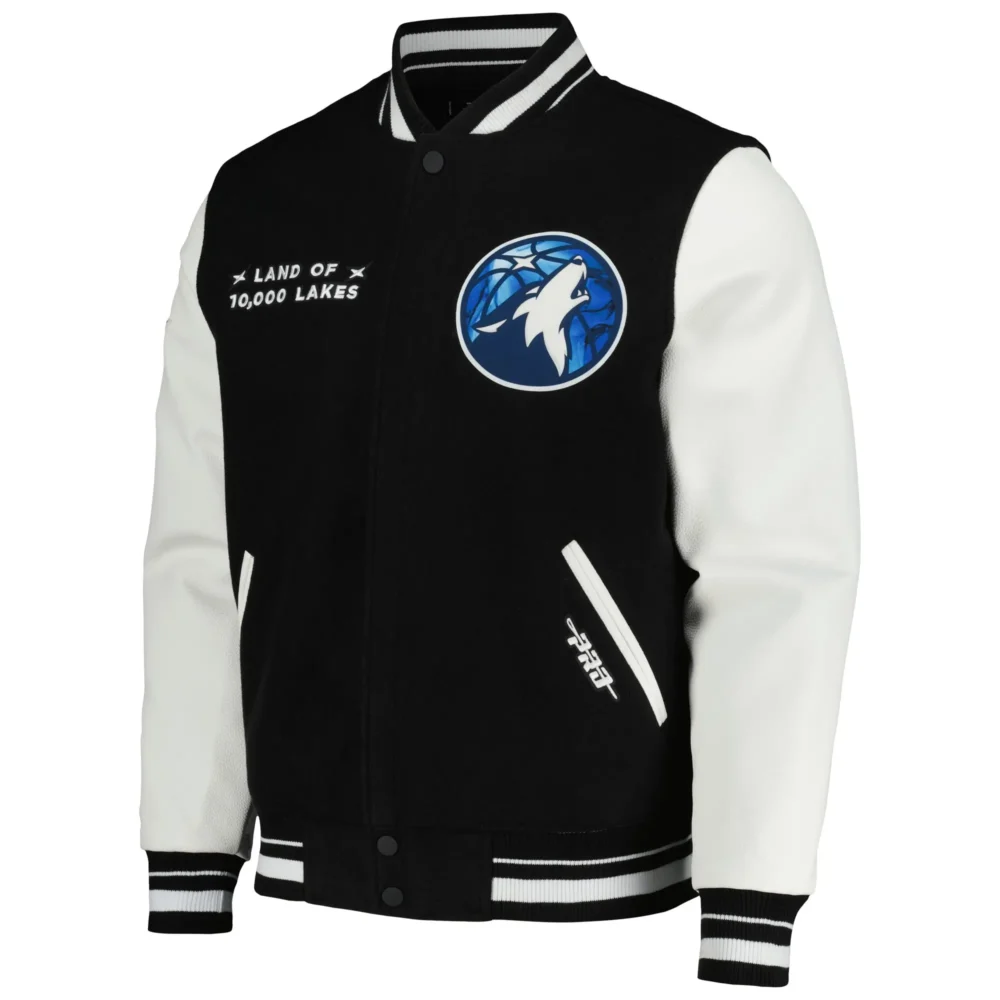 Minnesota Timberwolves Wool & Leather Varsity Jacket