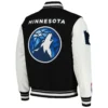 Minnesota Timberwolves Wool & Leather Varsity Jacket