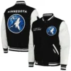 Minnesota Timberwolves Wool & Leather Varsity Jacket