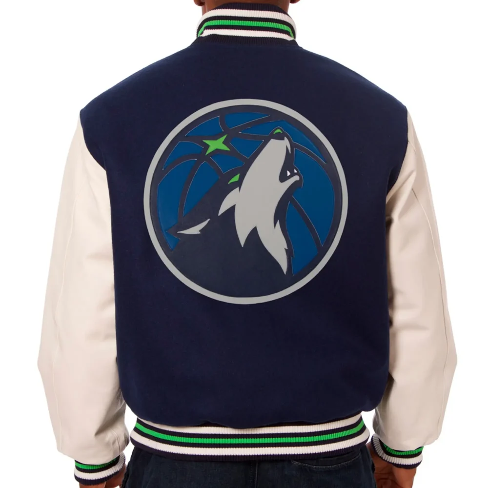 Minnesota Timberwolves Wool & Leather Varsity Jacket