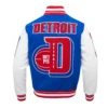 NBA Detroit Pistons Mashup Men’s Rib Wool Varsity Jacket