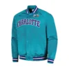 Charlotte Hornets Classics Satin Varsity Jacket