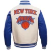 NBA New York Knicks Classic Wool & Leather Varsity Jacket