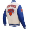 NBA New York Knicks Classic Wool & Leather Varsity Jacket