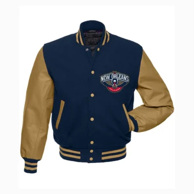 New Orleans Pelicans Wool & Leather Varsity Jacket