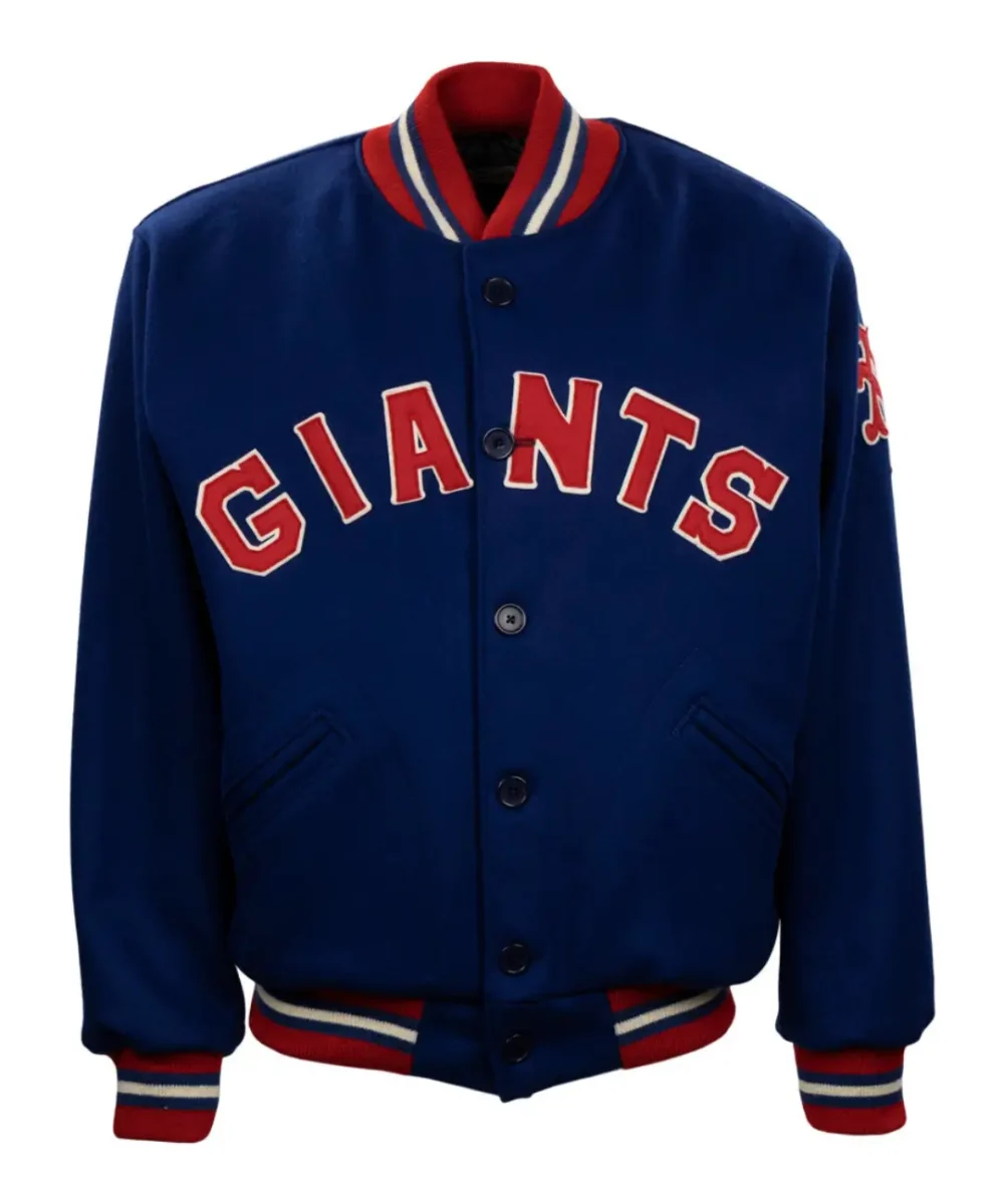 New York Giants Authentic Royal Blue Varsity Jacket