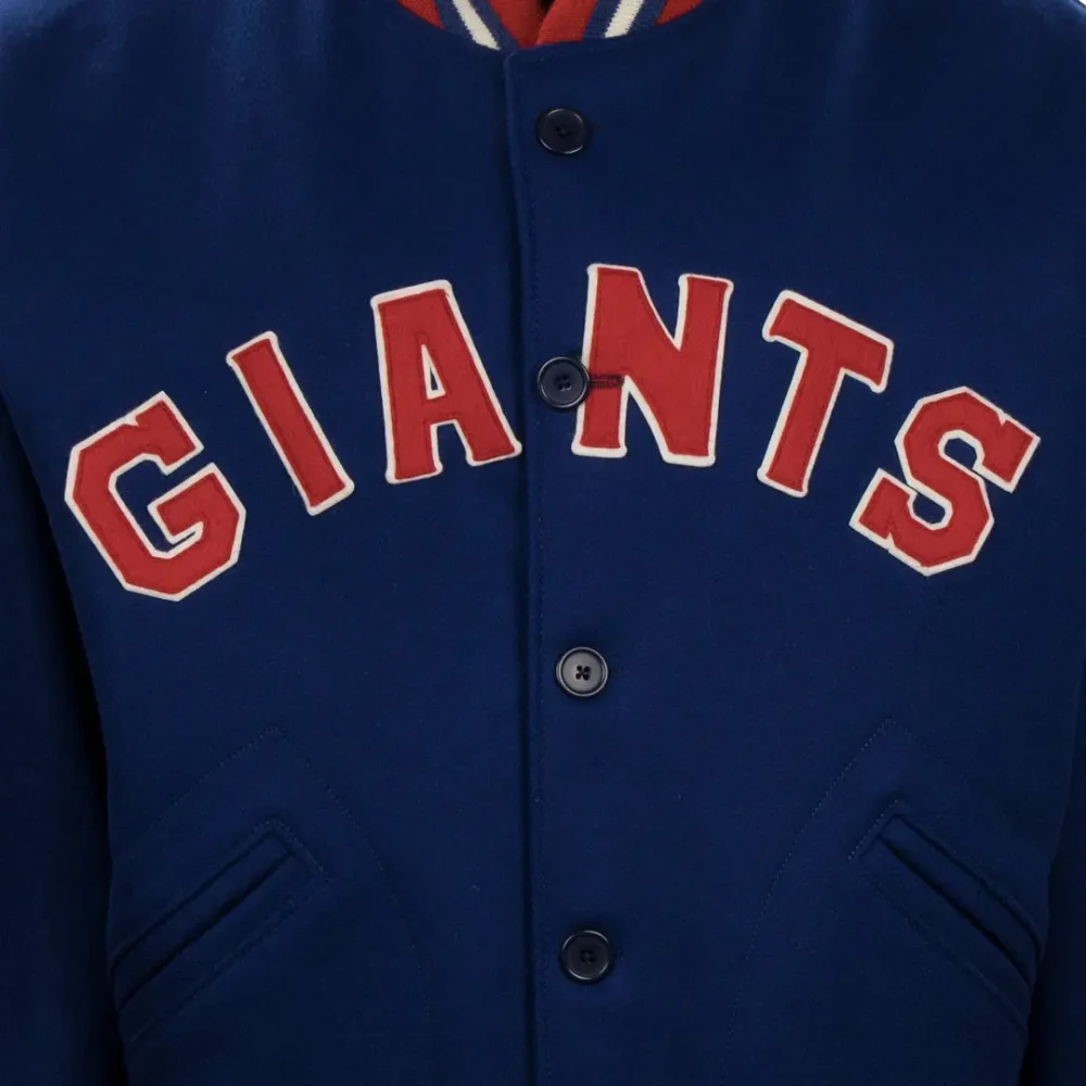 New York Giants Authentic Royal Blue Varsity Jacket